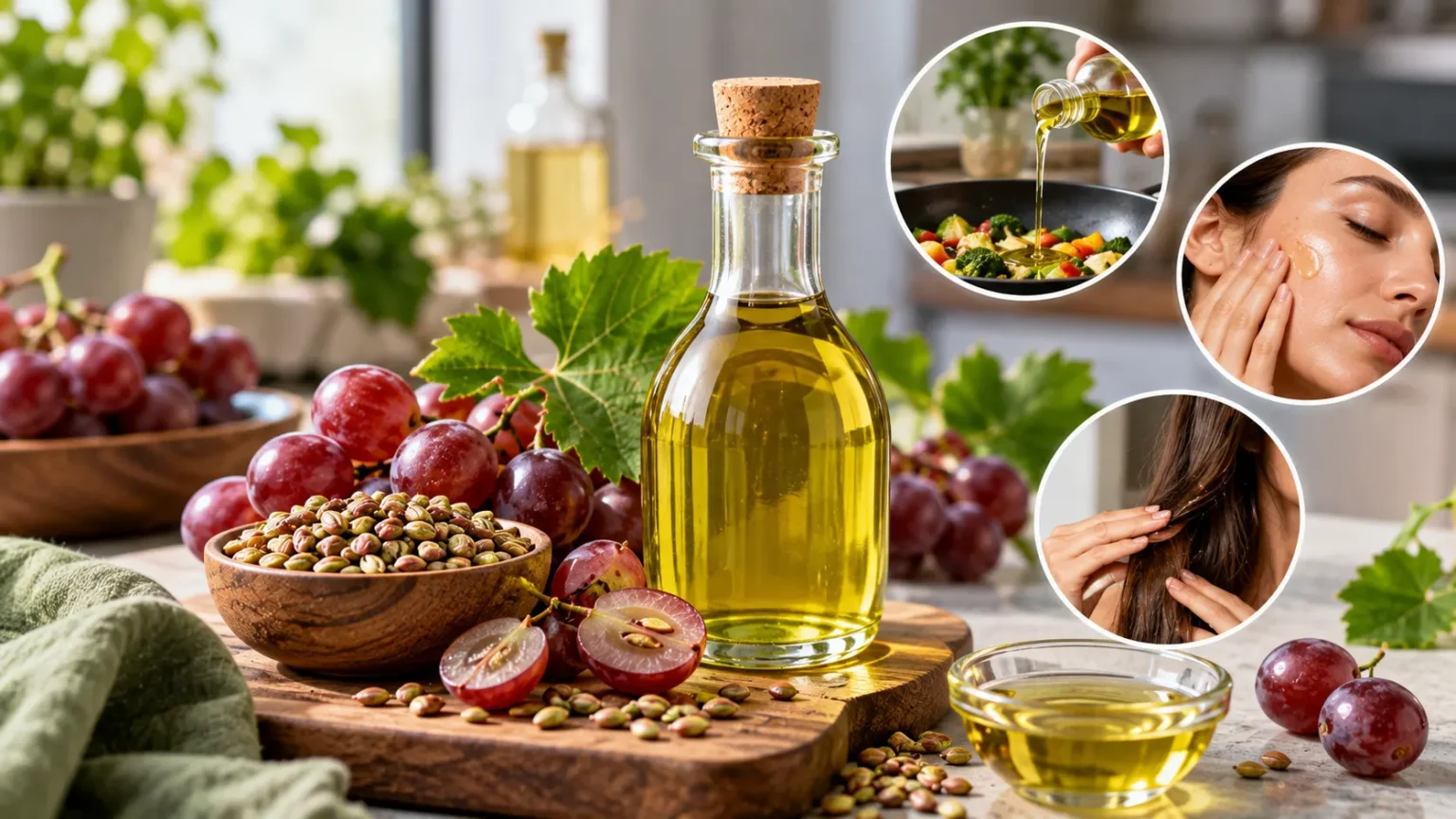 Grapeseed Oil: Benefits, Uses & Is It Healthy?